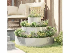 Maceta para Jardín | Jardinera | Macetero 90 x 90 x 20 cm Acero galvanizado