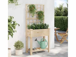Hot Maceta para Jardín | Jardinera | Macetero con estante 71 x 38 x 152 cm Macetero