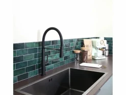 Hot Essebagno Magneto Mezclador monomando de fregadero con teleducha Negro