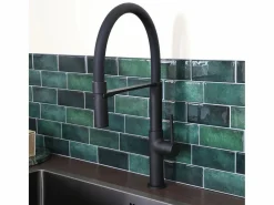 Hot Essebagno Magneto Mezclador monomando de fregadero con teleducha Negro