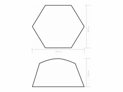 Maison Exclusive Carpa para piscina de tela 500x433x250 cm Azul