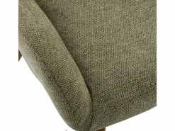 Online Moloo MALMO-Sillón de madera patinada nogal y tejido Trendy Sauge Verde