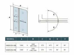 Discount Aica Mampara de bañera abatible-cristal templado 6 mm con 2 repisas y un toallero-(995-1000)x1400mm Transparente