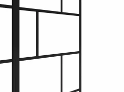 Clearance Mampara de bañera con panel pivotante - mate - Estilo industrial - 120 x 140 cm - OBELINI Mampara De Bañera