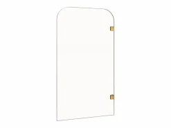 Clearance Mampara de bañera reversible con esquinas redondeadas - Estilo art déco - 80 x 140 cm - TIMOUR Mampara De Bañera