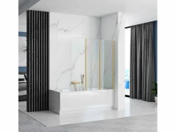 Rea Mampara De Baño Agat 120 Brush Gold
