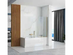 Sale Mampara De Baño Elegant 80 Gold Mampara De Bañera