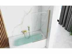 Rea Mampara De Baño Elegant 70 Gold