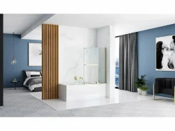 Discount Rea Mampara De Baño Fabian 100 Gold Dorado