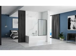 Best Rea Mampara De Baño Lagos 80 Black Negro