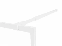 Discount Shower & Design Mampara de ducha mate estilo industrial, 120 x 200 cm, URBANIK Blanco