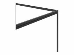 Shower & Design Mampara de ducha con puerta pivotante mate estilo industrial 120 x 80 x 195 cm, TORONI