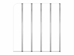 Mampara de ducha de vidrio templado transparente 120x140 cm ES313028