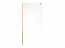 Hot Shower & Design Mampara de ducha estilo italiano contemporáneo - 120x200 cm - DAREN Dorado