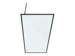 Online Mampara de ducha estilo italiano, 100 x 200 cm, mate, vidrio templado, AMBERI Mampara De Ducha