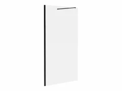 Shower & Design Mampara de ducha estilo italiano negra DAREN industrial 140 x 200 cm