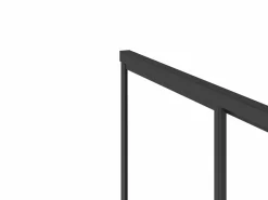 Discount Shower & Design Mampara de ducha fija con puerta corredera mate, 120 x 80 x 195 cm, TORONI Negro