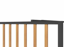 Online Mampara de ducha italiana de aluminio - Efecto madera - 140 x 200 cm - TOPEKA Mampara De Ducha