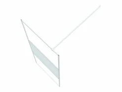 Hot Mampara de ducha vidrio ESG transparente 80x195 cm ES66426 Blanco