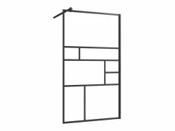 Online Mampara ducha accesible vidrio ESG negro 90x195 cm ES66424 Mampara De Ducha