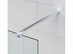 Online Mampara Ducha Fija 120x200 cm Cristal Templado 8mm Antical – Eclíptica Home – Cromo Brillo Mampara De Ducha
