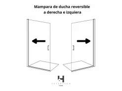 Online Mampara Ducha Fija 90x200 cm Cristal Templado 8 mm Antical – Eclíptica Home – Mate Mampara De Ducha
