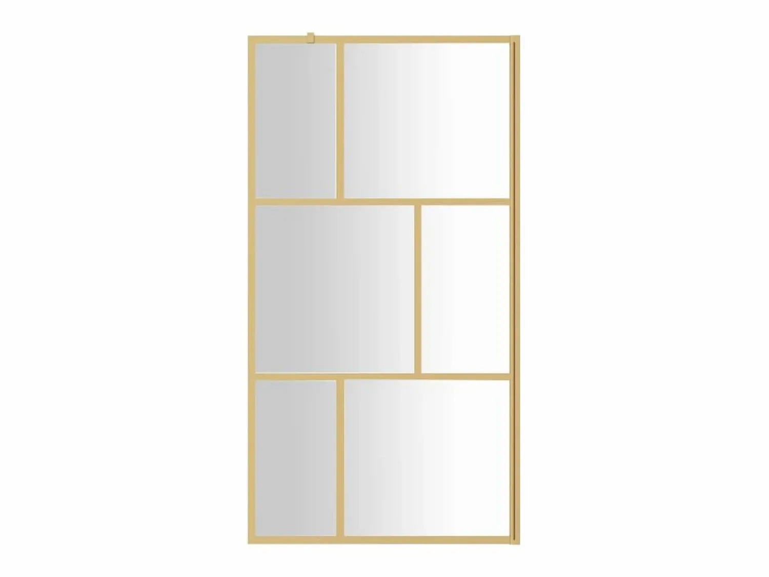 Hot Mampara ducha vidrio transparente ESG 115x195 cm ES66277 Dorado