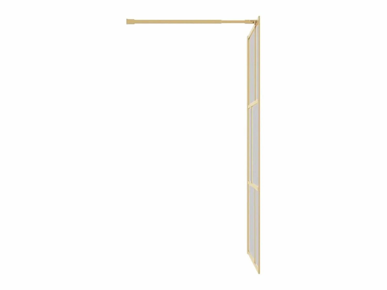 Hot Mampara ducha vidrio transparente ESG 115x195 cm ES66277 Dorado