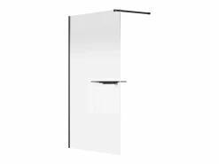 Shower & Design Mampara estilo italiano con toallero y estantes - 120 x 200 cm - mate - POMARO