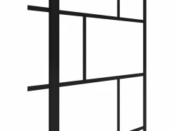Hot Mampara para bañera cristal y metal de estilo industrial, Medidas 100 x 140 cm OBELINI Mampara De Bañera