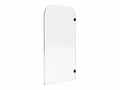 New Shower & Design Mampara para bañera de cristal templado, Medidas 80 x 140 cm TOBIN Negro