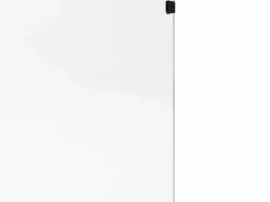 New Shower & Design Mampara para bañera de cristal templado, Medidas 80 x 140 cm TOBIN Negro