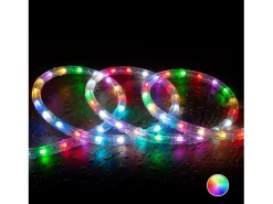 Best Ledkia Manguera LED Redonda 220V AC 36 LED/m RGB IP65 Corte 100 cm a Medida RGB 4 m Blanco