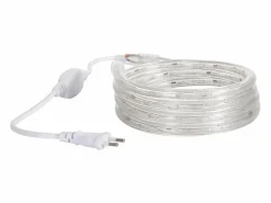 Clearance Ledkia Manguera LED Redonda 220V AC 36 LED/m Cálido IP65 a Medida Corte cada 100 cm 25 m Blanco