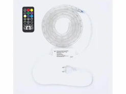 Outlet Ledkia Manguera LED Redonda 220V AC 36 LED/m RGB IP65 Corte 100 cm a Medida RGB 2 m Blanco