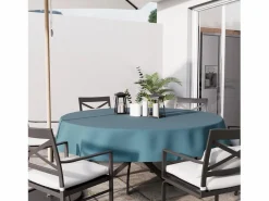 New Mantel antimanchas redondo 180 cm ALIX celadón , por Mantelería|Mantelería