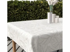 Soleil d'ocre Mantel estampado antimanchas 180x180 cm VENUS, por