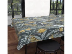 Soleil d'ocre Mantel rectangular antimanchas 140x300 cm TROPIC, por