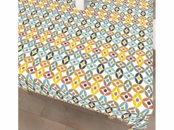 Soleil d'ocre Mantel rectangular estampado antimanchas 140x300 cm OURANOS, por