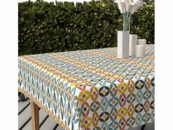 Discount Mantel rectangular estampado antimanchas 140x200 cm OURANOS, por Mantelería|Mantelería