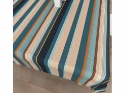 Sale Soleil d'ocre Mantel rectangular estampado antimanchas 140x200 cm BAYADERES , por Azul