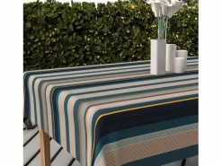 Sale Soleil d'ocre Mantel rectangular estampado antimanchas 140x200 cm BAYADERES , por Azul