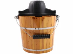 Outlet Vente-unique Maquina de hacer helado GIVRETO de madera - 3.5 L Color natural claro