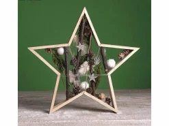 Marcos de madera estrella 35 y Ø 24,5 cm 2 unidades Marco Para Fotos