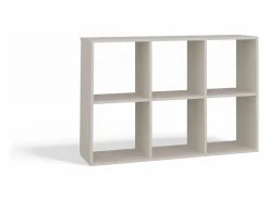 Best MARION - Estantería modular con 6 cubos - Librería con 6 compartimentos - 110x30x75 cm - Mueble de almacenaje Estantería