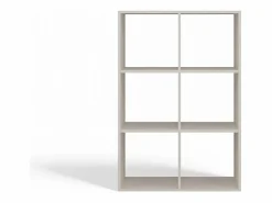 Best MARION - Estantería modular con 6 cubos - Librería con 6 compartimentos - 110x30x75 cm - Mueble de almacenaje Estantería
