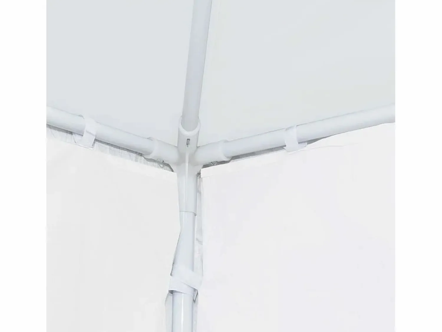 Marquesina de jardín 3x12 m blanca ES992351