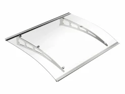 Vente-unique Marquesina NEONA de aluminio - Medidas: 120 x 90 x 15 cm