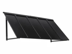 Marquesina para Puerta de Entrada SucceBuy, 143 x 61 cm, Marquesina Exterior de Metal, Estructura de Acero, Protección contra la Lluvia, para Puertas de Entrada