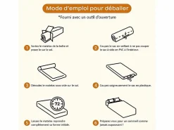 Discount DripeX Matelas 140x200cm - Grosor 26cm - con resortes ensacados - Multicapas Extra Confort 7 Zonas - Hipoaergénico